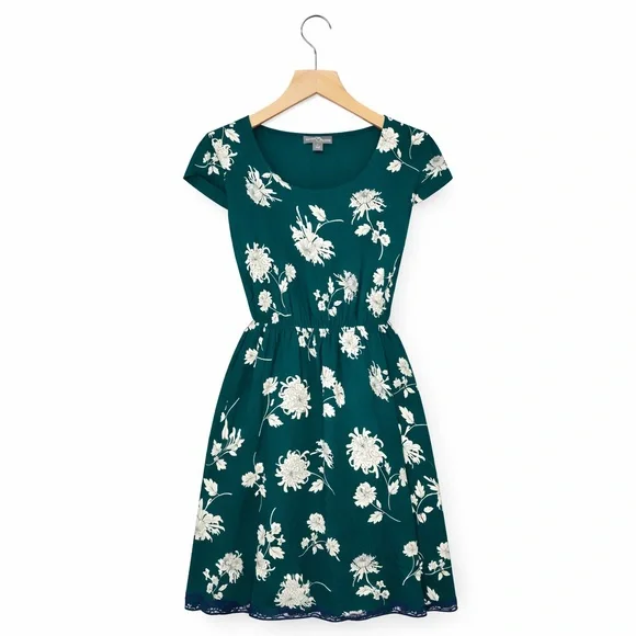 Market & Spruce Floral Green Dress (079) - Picture 1 of 10